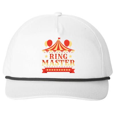 Ringmaster Circus Birthday Party Circus Costume Snapback Five-Panel Rope Hat