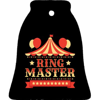 Ringmaster Circus Birthday Party Circus Costume Ceramic Bell Ornament