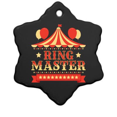 Ringmaster Circus Birthday Party Circus Costume Ceramic Star Ornament