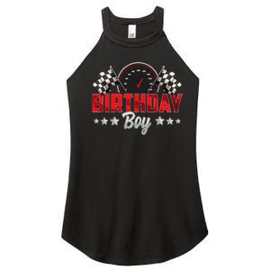 Race Car Birthday Party Racing Family Birthday Boy Pit Crew Women's Perfect Tri Rocker Tank