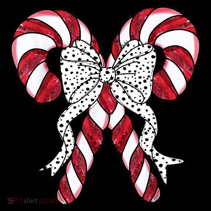 Retro Coquette Bow Candy Cane Christmas Season 7-Panel Snapback Hat
