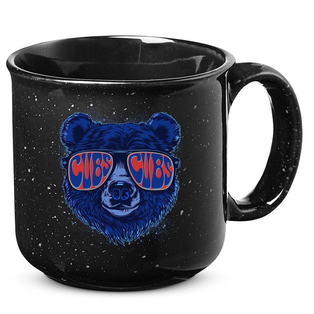 Retro Cubs Baseball Sports Fan 15oz Campfire Ceramic Mug