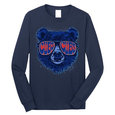 Retro Cubs Baseball Sports Fan Long Sleeve Shirt