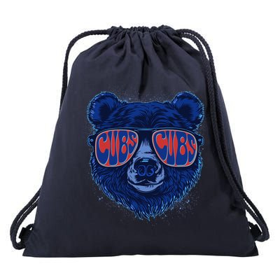Retro Cubs Baseball Sports Fan Drawstring Bag