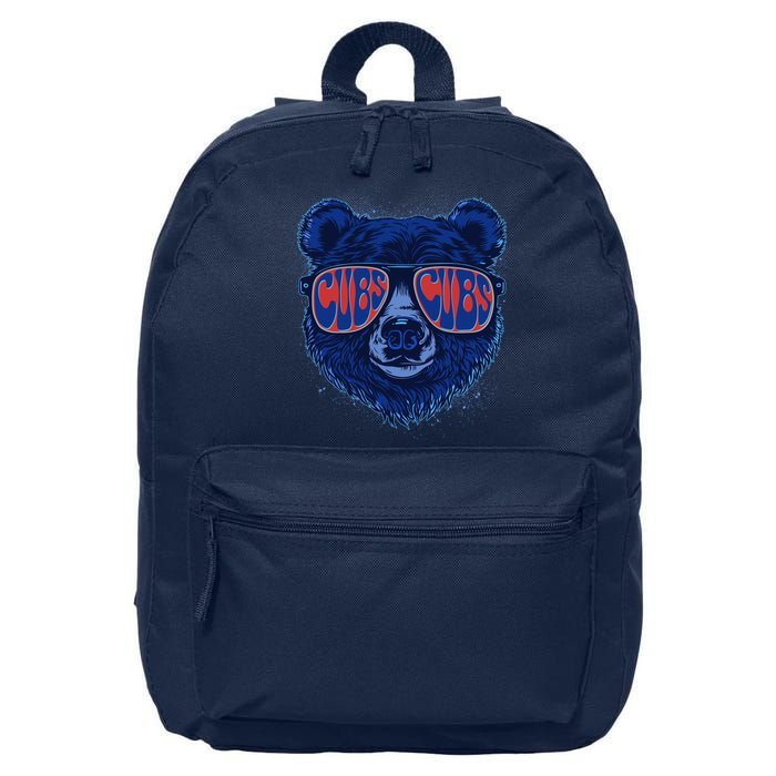 Retro Cubs Baseball Sports Fan 16 in Basic Backpack