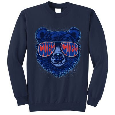 Retro Cubs Baseball Sports Fan Tall Sweatshirt