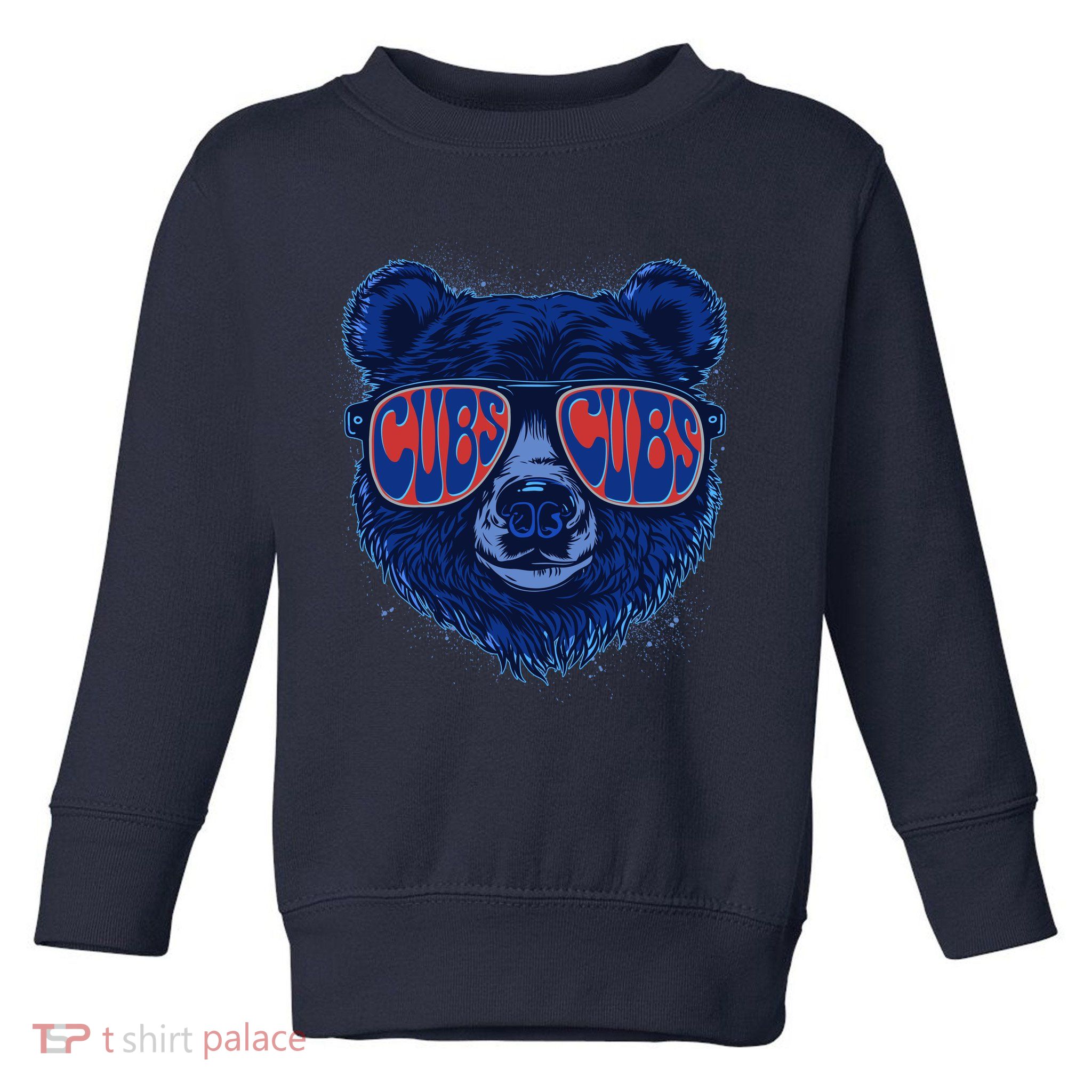Retro Cubs Baseball Sports Fan Toddler Sweatshirt