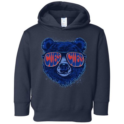 Retro Cubs Baseball Sports Fan Toddler Hoodie