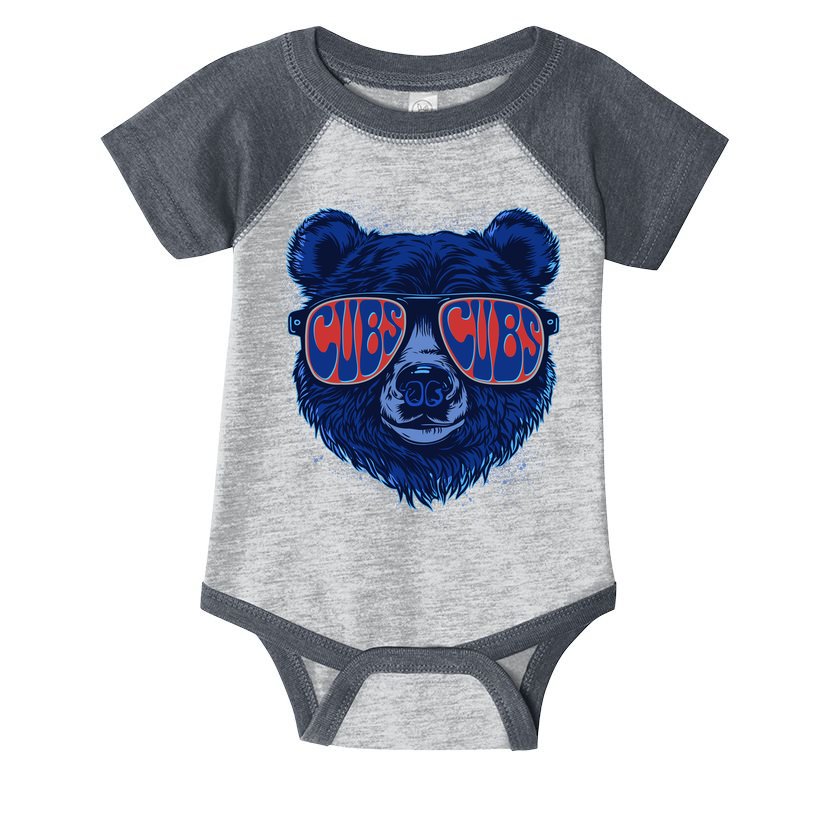 Retro Cubs Baseball Sports Fan Infant Baby Jersey Bodysuit