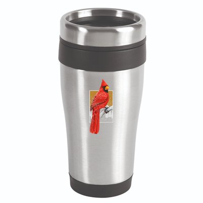 Red Cardinal Bird Watcher Bird Watching Vintage Nature Bird 16oz Travel Tumbler