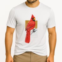 Red Cardinal Bird Watcher Bird Watching Vintage Nature Bird Performance Shirt
