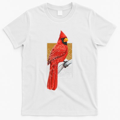 Red Cardinal Bird Watcher Bird Watching Vintage Nature Bird T-Shirt