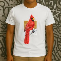 Red Cardinal Bird Watcher Bird Watching Vintage Nature Bird T-Shirt