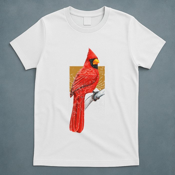 Red Cardinal Bird Watcher Bird Watching Vintage Nature Bird T-Shirt