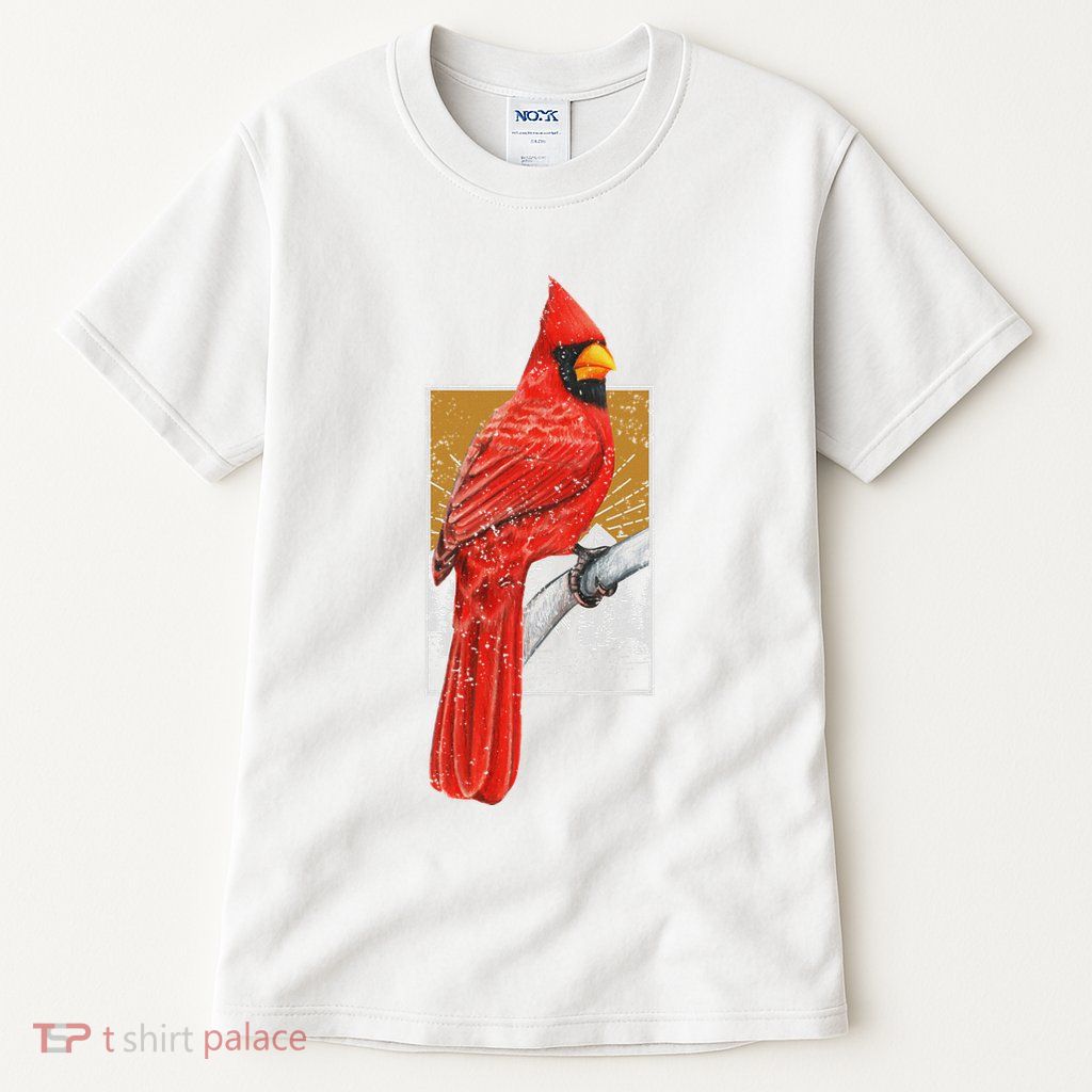 Red Cardinal Bird Watcher Bird Watching Vintage Nature Bird Tall T-Shirt