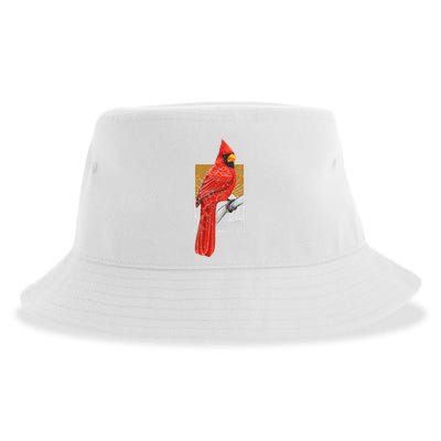 Red Cardinal Bird Watcher Bird Watching Vintage Nature Bird Sustainable Bucket Hat