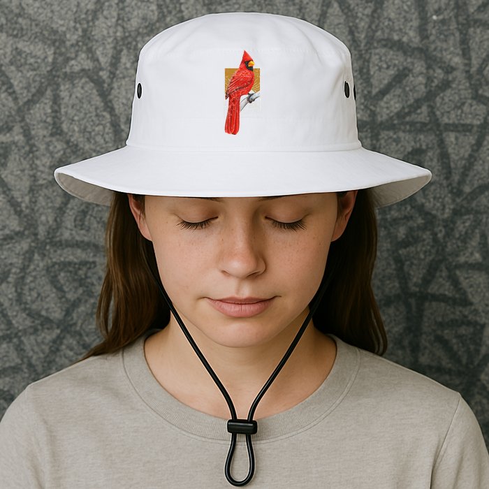 Red Cardinal Bird Watcher Bird Watching Vintage Nature Bird Bucket Hat