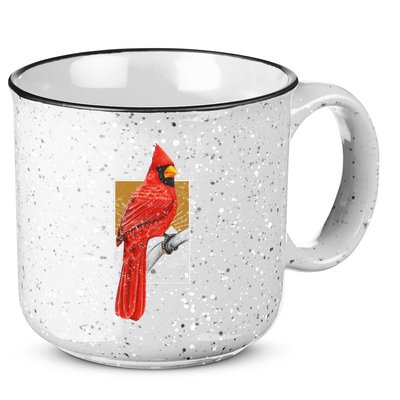 Red Cardinal Bird Watcher Bird Watching Vintage Nature Bird 15oz Campfire Ceramic Mug