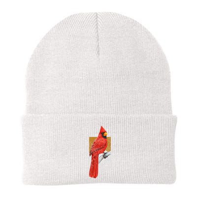 Red Cardinal Bird Watcher Bird Watching Vintage Nature Bird Beanie