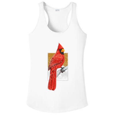 Red Cardinal Bird Watcher Bird Watching Vintage Nature Bird Ladies PosiCharge Competitor Racerback Tank