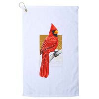 Red Cardinal Bird Watcher Bird Watching Vintage Nature Bird Golf Towel