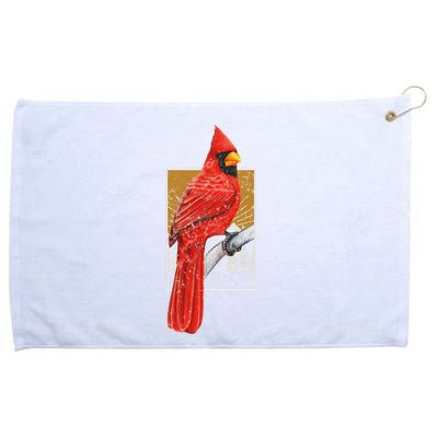 Red Cardinal Bird Watcher Bird Watching Vintage Nature Bird Grommeted Golf Towel
