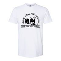 Raising Cattle Builds Character Working Them Builds Softstyle CVC T-Shirt