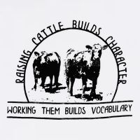 Raising Cattle Builds Character Working Them Builds Flat Bill Trucker Hat