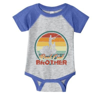 Reel Cool Brother Gift Retro Fishing Family Gift Infant Baby Jersey Bodysuit