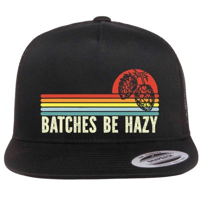 Retro Craft Beer Hop Home Brewing Flat Bill Trucker Hat