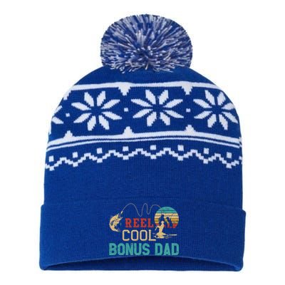 Reel Cool Bonus Dad Fishing Father’s Day Gift Fisher Dad Gift USA-Made Snowflake Beanie