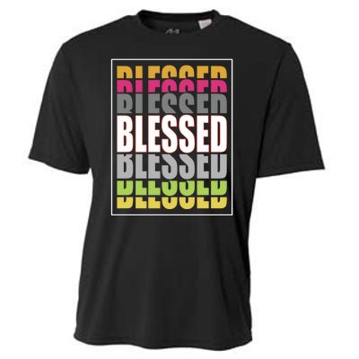 Retro Colored Blessed Mashup Cooling Performance Crew T-Shirt