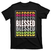 Retro Colored Blessed Mashup T-Shirt