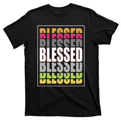 Retro Colored Blessed Mashup T-Shirt