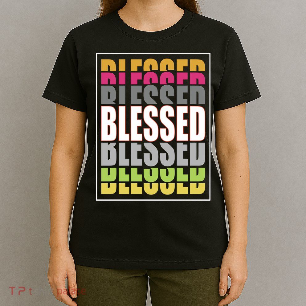 Retro Colored Blessed Mashup T-Shirt