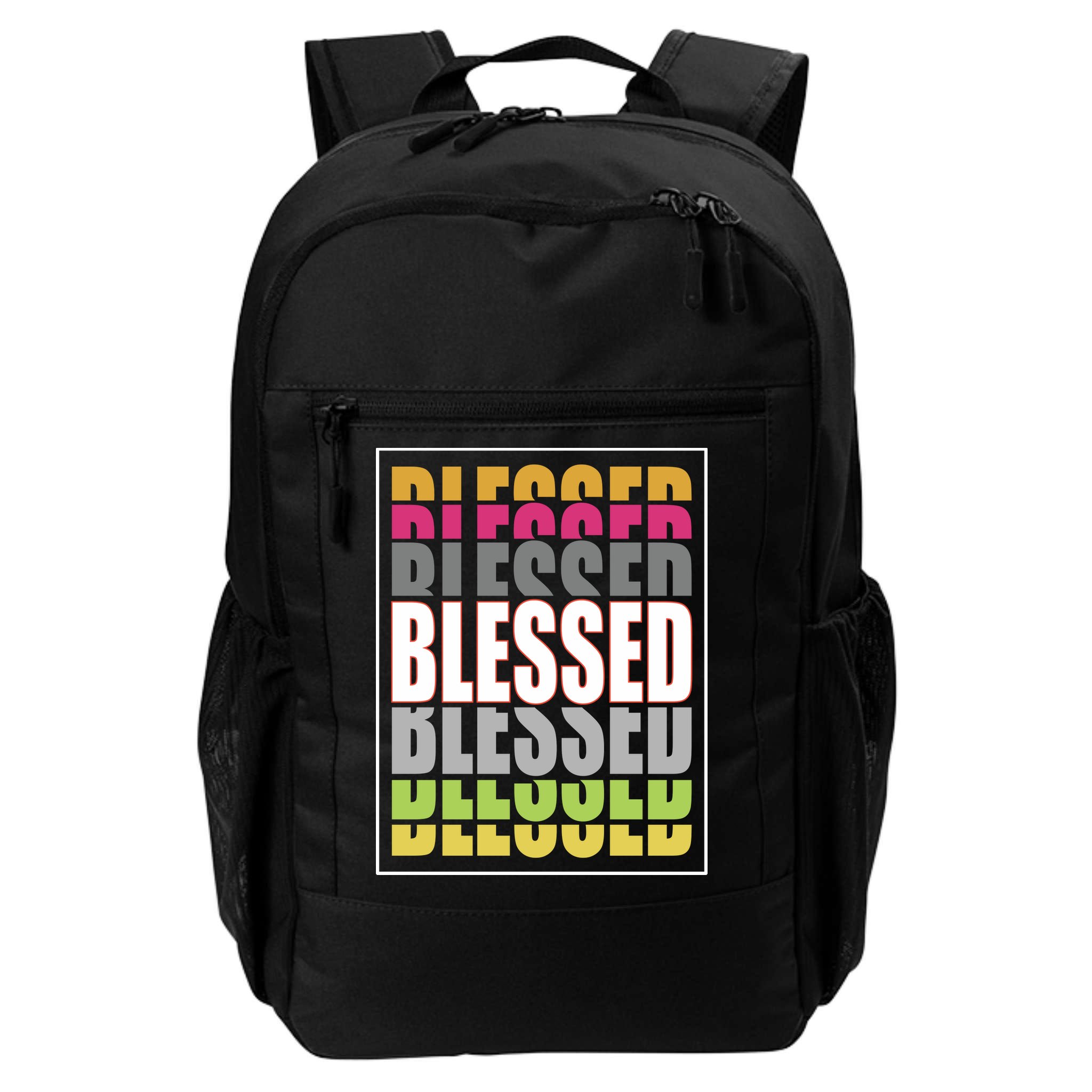Retro Colored Blessed Mashup Backpack