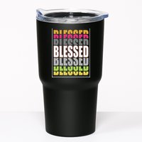 Retro Colored Blessed Mashup Tumbler