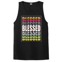 Retro Colored Blessed Mashup PosiCharge Competitor Tank