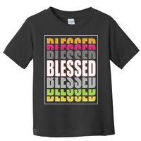 Retro Colored Blessed Mashup Toddler T-Shirt