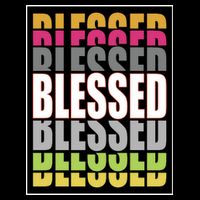 Retro Colored Blessed Mashup Toddler T-Shirt