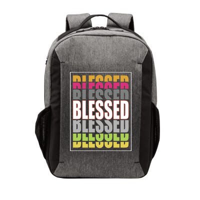 Retro Colored Blessed Mashup Vector Backpack