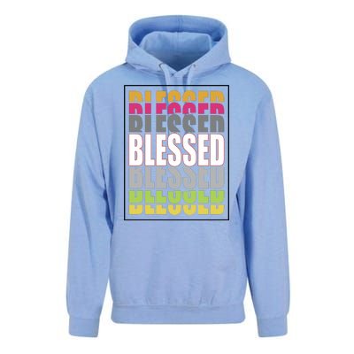 Retro Colored Blessed Mashup Unisex Surf Hoodie