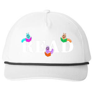 Read Cute Book Worms Snapback Five-Panel Rope Hat