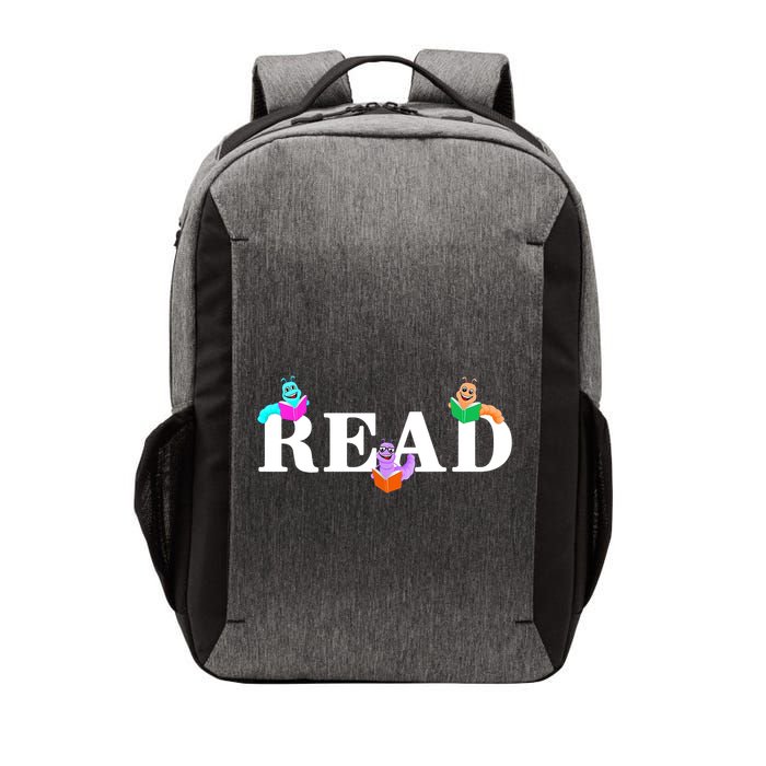 Read Cute Book Worms Vector Backpack