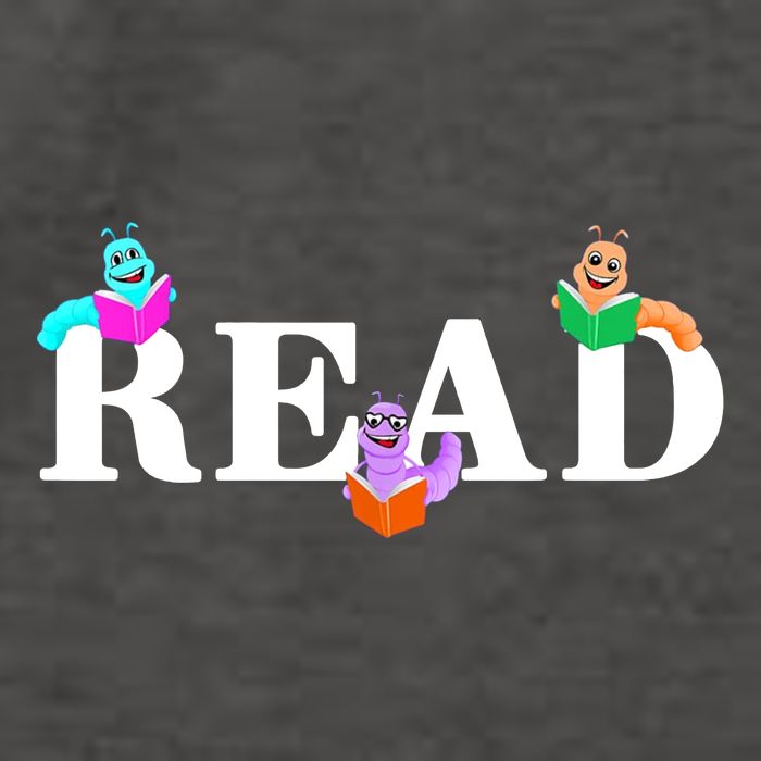 Read Cute Book Worms Vector Backpack
