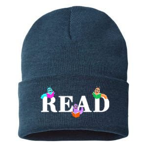 Read Cute Book Worms Sustainable Knit Beanie