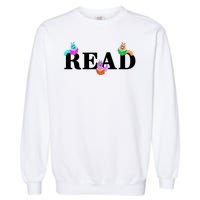 Read Cute Book Worms Garment-Dyed Sweatshirt