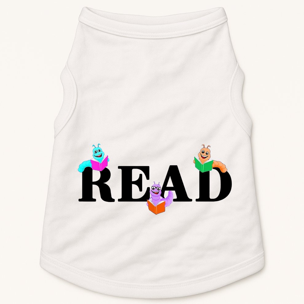 Read Cute Book Worms Doggie Tank