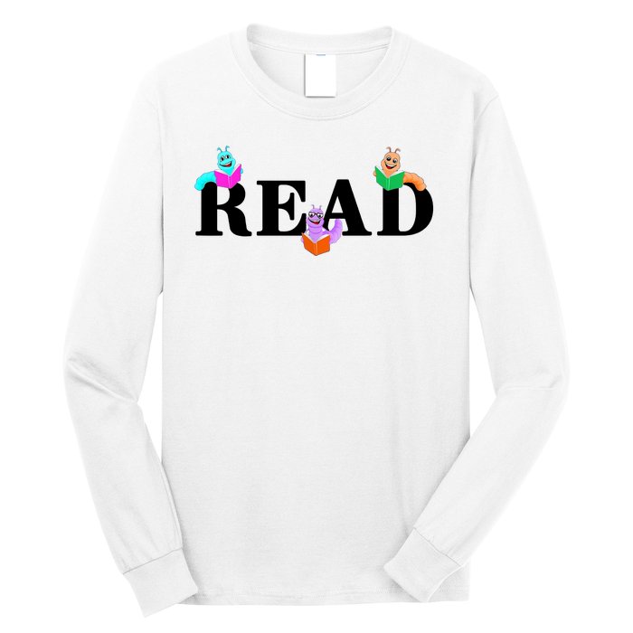 Read Cute Book Worms Long Sleeve Shirt