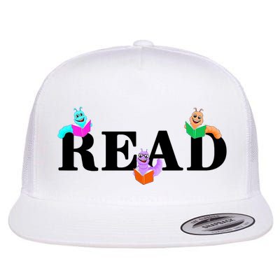 Read Cute Book Worms Flatbill Hat